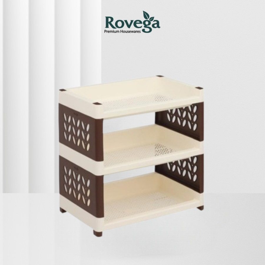 Rovega Rak Susun Multifungsi  Lebar 3 level Tanpa Roda Premium Food Grade SMW-300-image