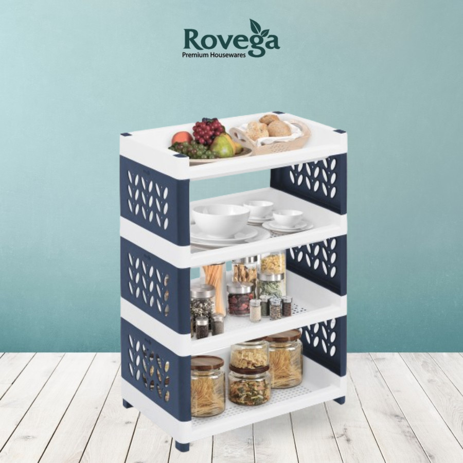 Rovega Rak Susun Supra Plastik Lebar Multifungsi Tanpa Roda Food Grade SMW-400