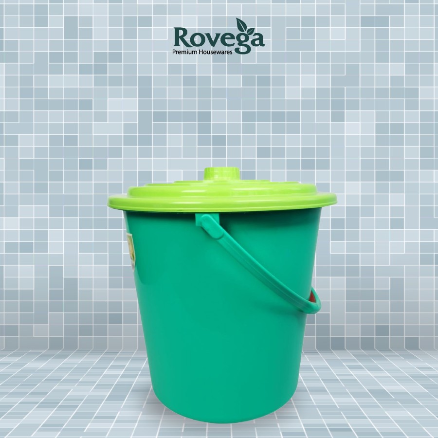 Rovega Ember Plastik / Metro Solid Pail 22 Liter Dengan Tutup Food Grade PL-61-image