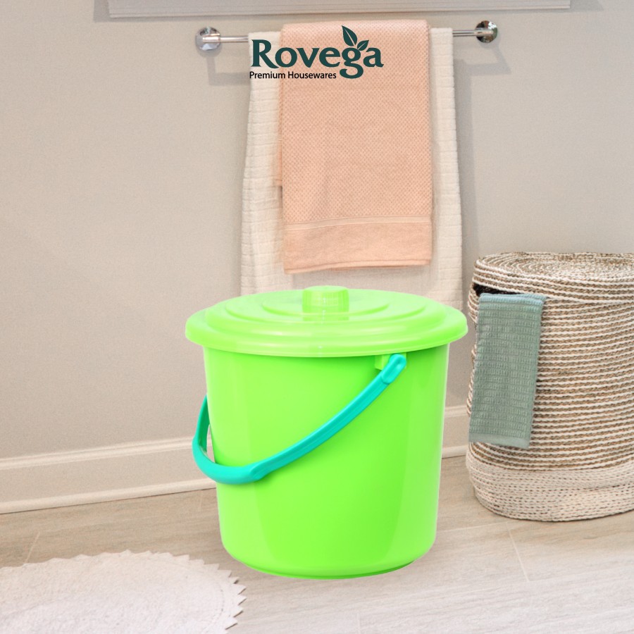 Rovega Ember plastik / Metro Solid Pail 12 Liter Dengan Tutup PL-41-image