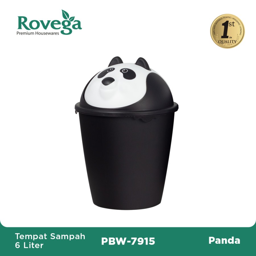 Rovega Panda Tempat Sampah Plastik Motif Panda Premium Food Grade-image