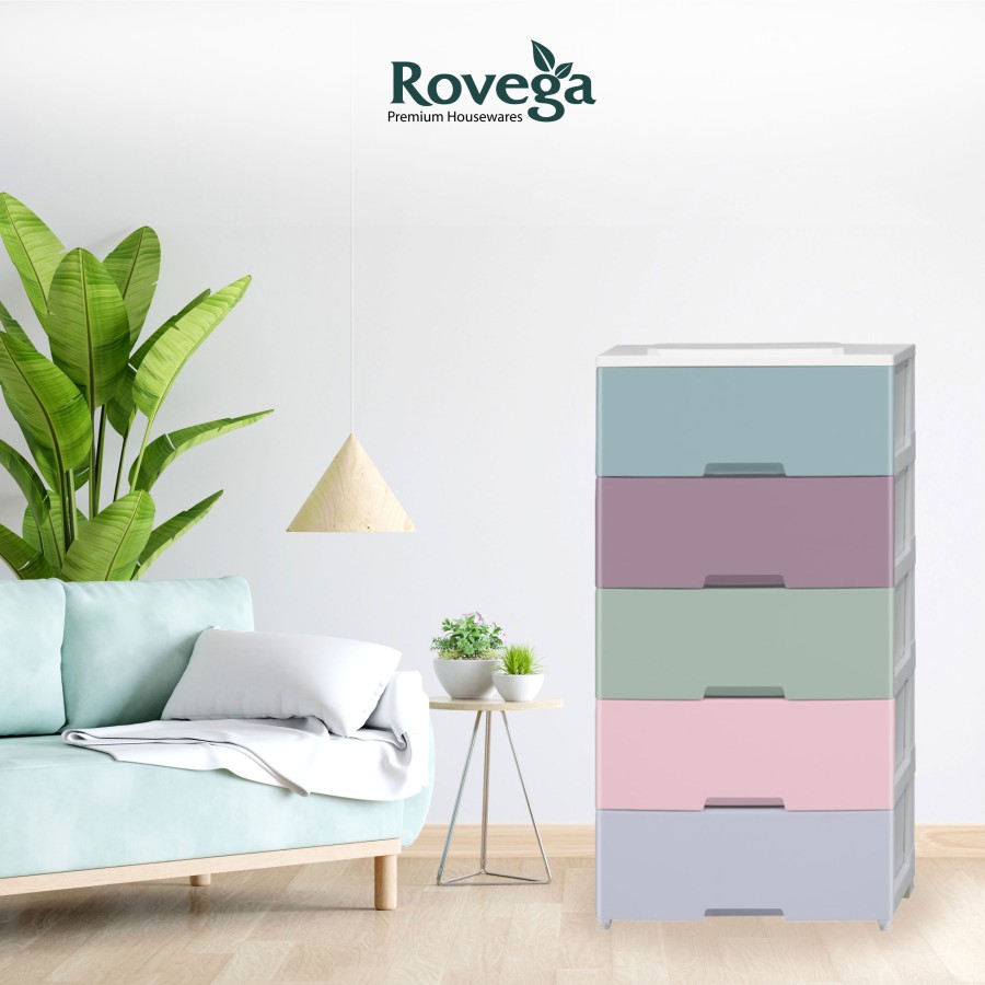 Rovega Kabinet / Lemari Plastik 5 Susun Jasmine CJS-517-image