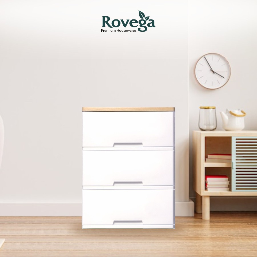 Rovega Lemari Plastik / Kabinet 3 Susun Polos Rovega Magnum CMG-330