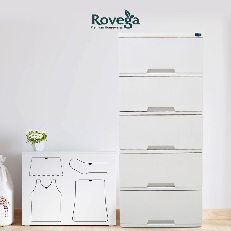 Rovega Kabinet/Lemari Plastik 5 Susun Magnum Premium CMG-500